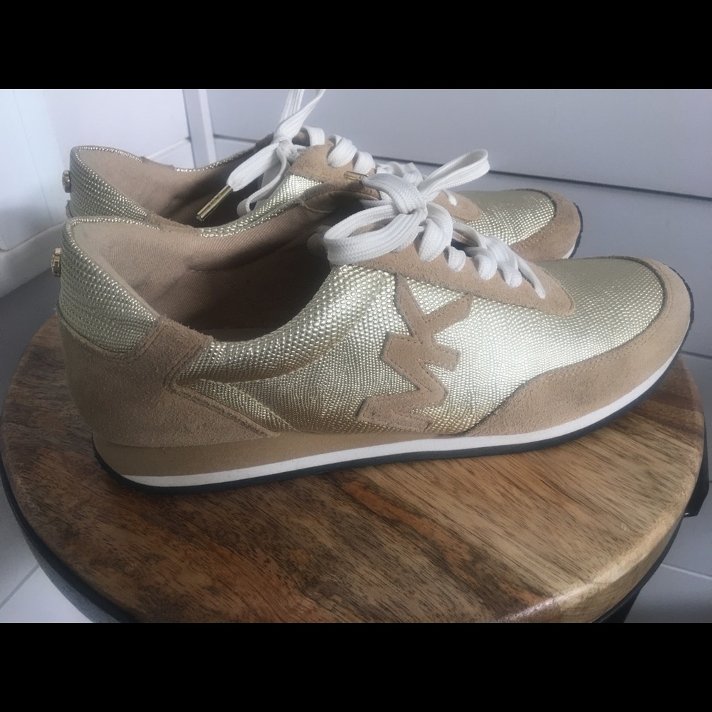 Gold Michael Kors sneakers